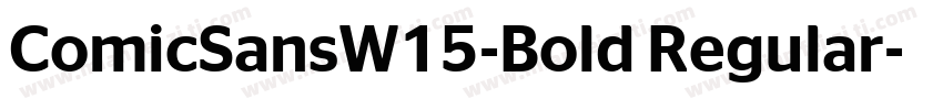 ComicSansW15-Bold Regular字体转换